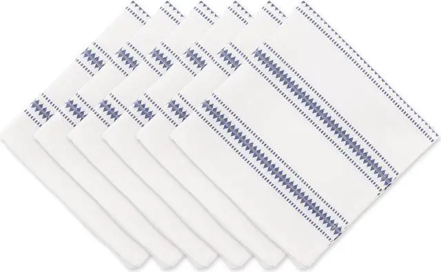 Main image of DII French Blue Zig Dobby Stripe Napkin (Set of 6)