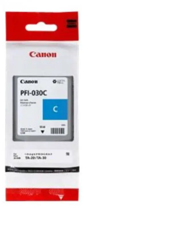 Alt view image 4 of 4 - Canon PFI-030 Pigment Cyan Ink Tank, 55ml #3490C001AA