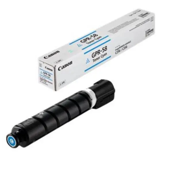 Alt view image 3 of 7 - Canon GPR-58 Original Toner Cartridge - Cyan - Laser - 18000 Pages - 1 Each