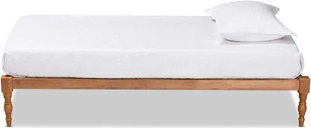 Alt view image 2 of 12 - Baxton Studio Iseline Modern and Contemporary Walnut Brown Finished Wood Twin Size Platform Bed Frame