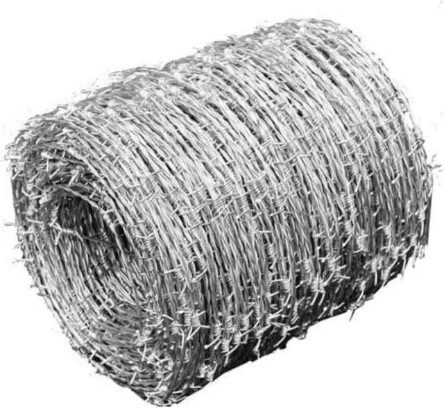 Alt view image 5 of 8 - vidaXL Roll Barbed Wire 4 Point Garden Coverage Fencing Arts Crafts Accessory