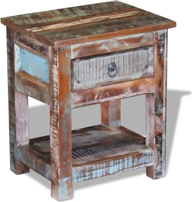 Alt view image 5 of 15 - vidaXL Desk Home Office Desk Computer Desk Workstation Solid Wood Reclaimed