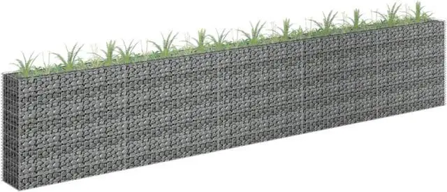 Main image of vidaXL Gabion Raised Bed Galvanized Steel 177.2"x11.8"x35.4"