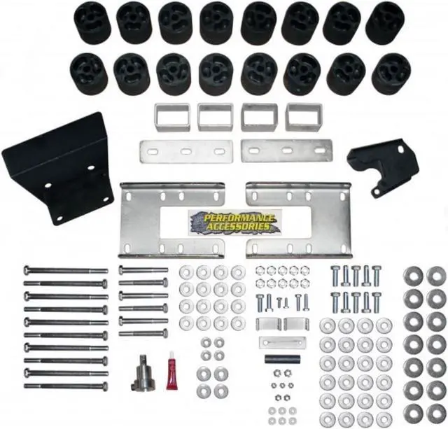 Main image of 3 Inch Body Lift Kit 09-17 Dodge Ram 1500 and Ram Rebel 2WD/4WD Including Air-Ride Gas Performance Accessories