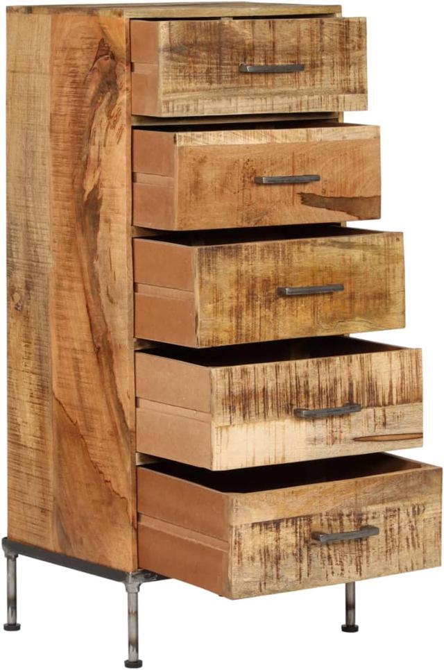Alt view image 11 of 11 - vidaXL Solid Mango Wood Chest of Drawers Storage Store Drawer Cabinet Home