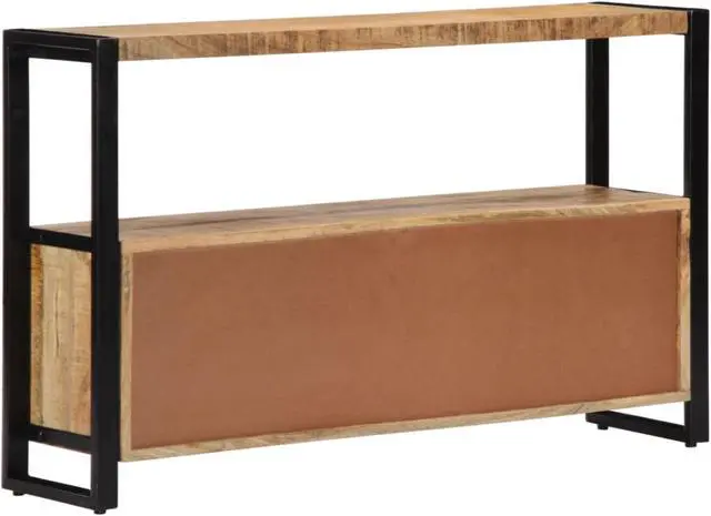Alt view image 11 of 16 - vidaXL Solid Mango Wood Side Cabinet Sideboard Storage Stand End Table Buffet