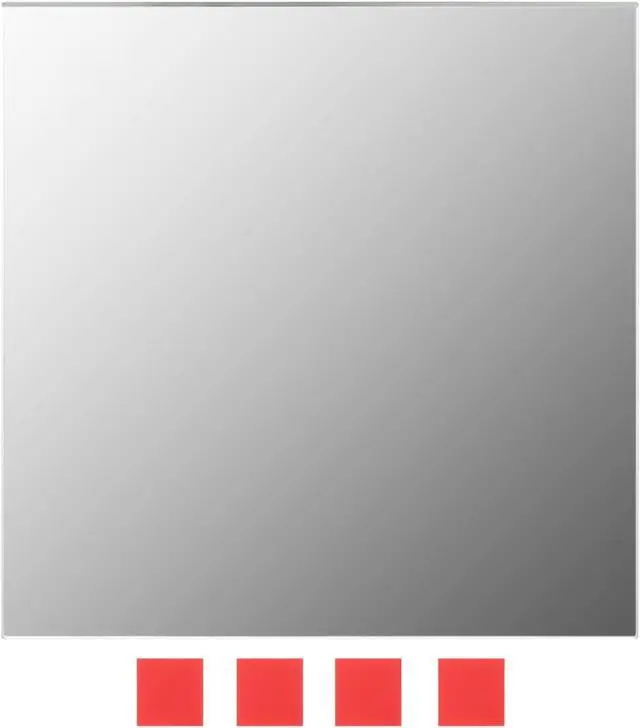 Alt view image 10 of 14 - vidaXL Mirror Tiles Mirror Sheets Wall Bathroom Hall Mirror 7 Pcs Glass Square