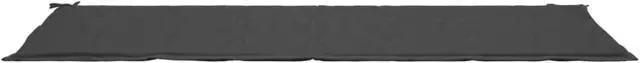 Alt view image 9 of 14 - vidaXL Garden Bench Cushion Anthracite 200x50x4 cm Oxford Fabric