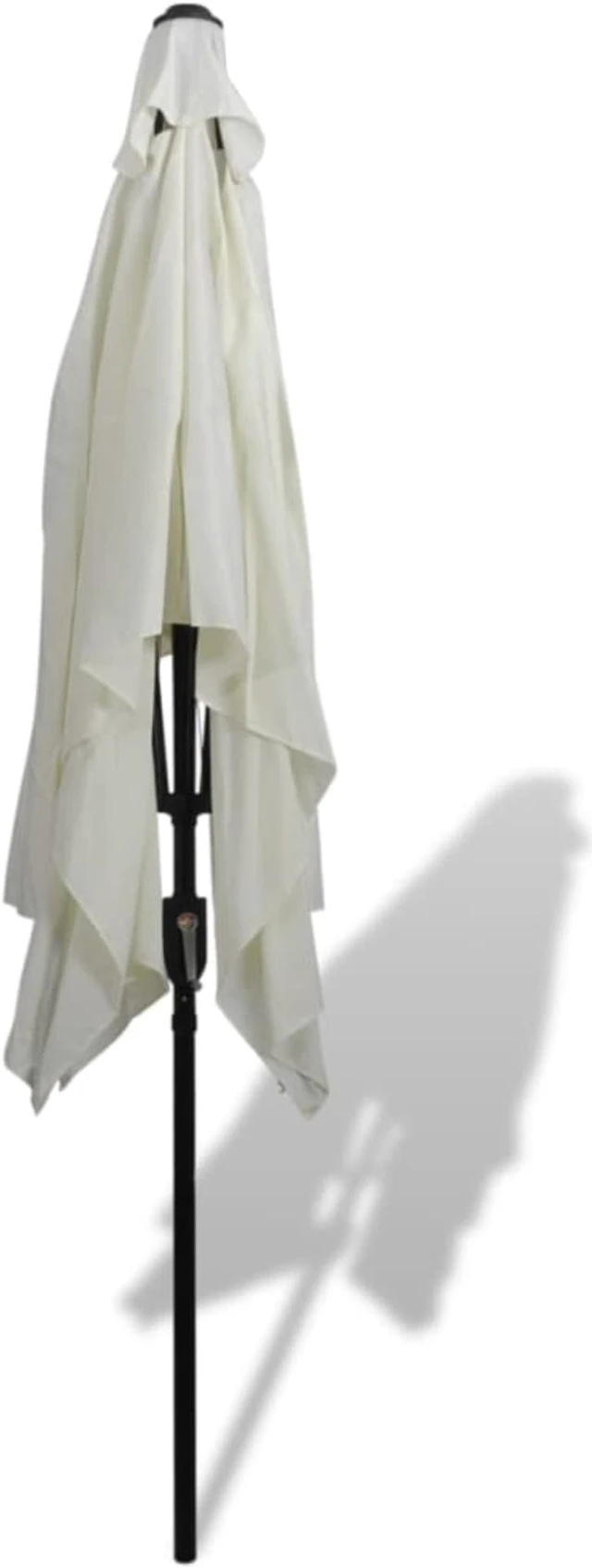 Alt view image 3 of 9 - vidaXL Parasol 78.7"x118.1" Sand White Rectangular