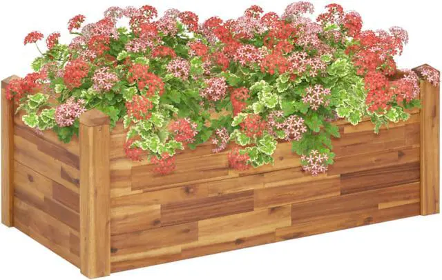 Main image of vidaXL Garden Raised Bed 43.3"x23.6"x17.3" Solid Acacia Wood