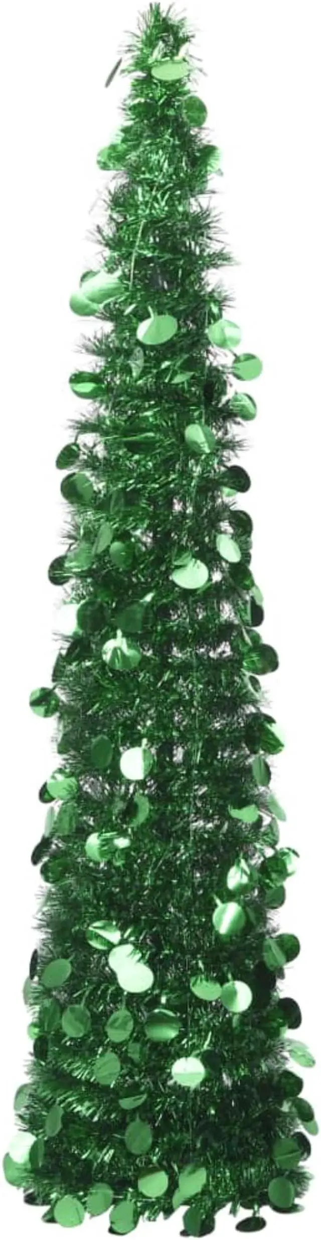 Alt view image 8 of 10 - vidaXL Christmas Tree Pop-up Artificial Tree Christmas Decoration Green PET