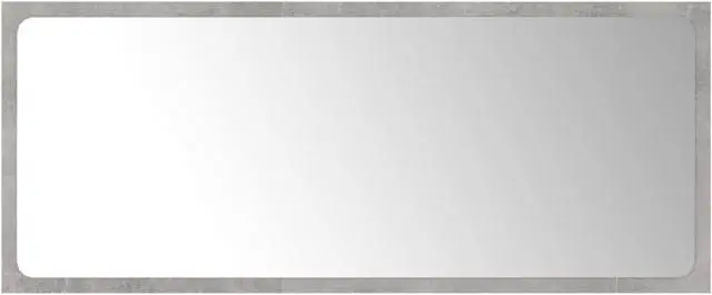 Alt view image 7 of 11 - vidaXL Mirror Wall Mounted Rectangular Bath Mirror Concrete Gray Engineered Wood