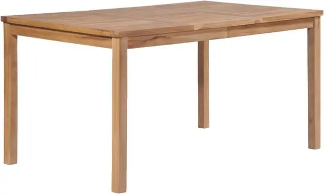 Alt view image 7 of 14 - vidaXL Outdoor Dining Table Patio Table Garden Porch Furniture Solid Teak Wood