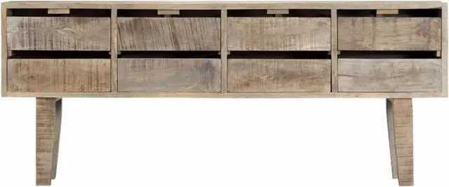 Alt view image 9 of 12 - vidaXL Sideboard Entry Table Buffet Cabinet with Drawers Solid Wood Mango