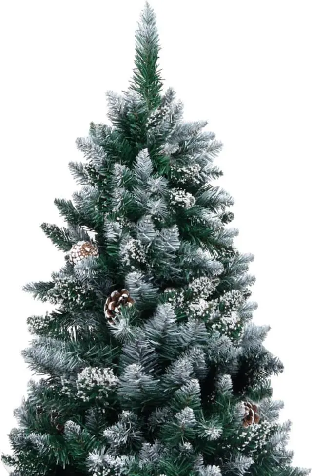 Alt view image 7 of 8 - vidaXL Christmas Tree Artificial Xmas Tree with Pine Cones and White Snow