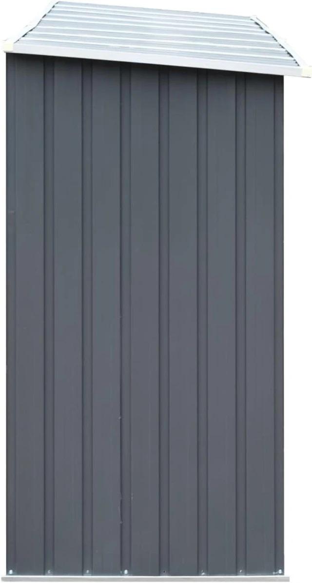 Alt view image 10 of 11 - vidaXL Firewood Rack Log Storage Holder Stand with Roof Galvanized Steel 129.9"