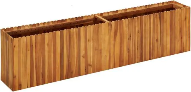 Alt view image 7 of 14 - vidaXL Raised Garden Bed Raised Flower Bed Raised Garden Box Solid Acacia Wood