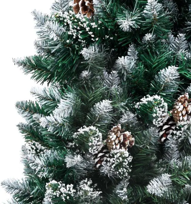 Alt view image 8 of 8 - vidaXL Christmas Tree Artificial Xmas Tree with Pine Cones and White Snow