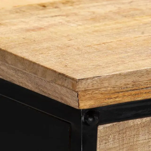 Alt view image 9 of 14 - vidaXL Writing Table Computer Desk Home Office Study Table Solid Mango Wood