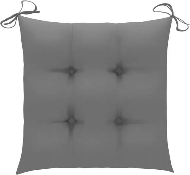 Alt view image 8 of 12 - vidaXL Chair Cushion 4 Pcs Outdoor Patio Seat Cushion Pad Gray Oxford Fabric