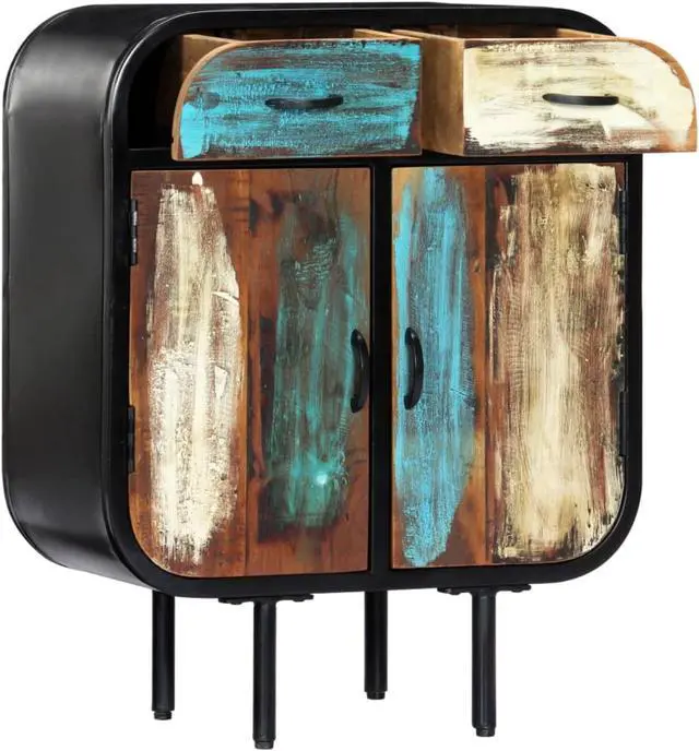 Alt view image 11 of 13 - vidaXL Sideboard Side Cabinet for Living Room Dining Room Solid Reclaimed Wood