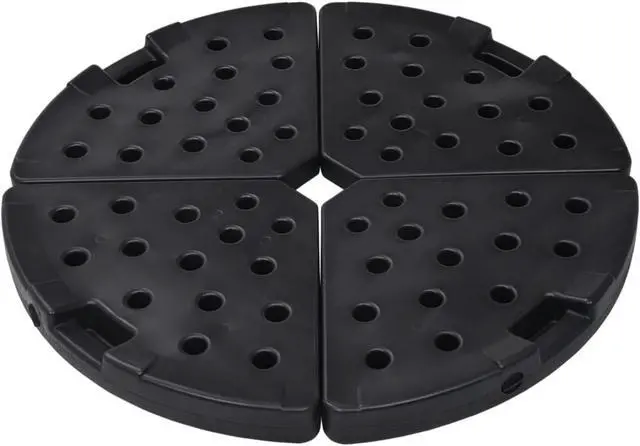 Alt view image 5 of 12 - vidaXL Outdoor Umbrella Base Patio Parasol Stand Parasol Base Garden Porch Black
