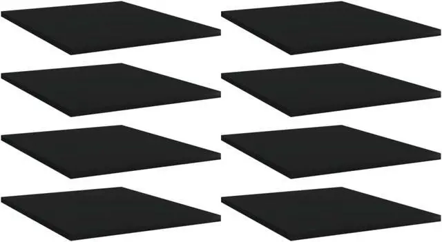 Alt view image 6 of 13 - vidaXL Floating Shelf Wall Mounted Bookshelf Board 8 Pcs Black Engineered Wood