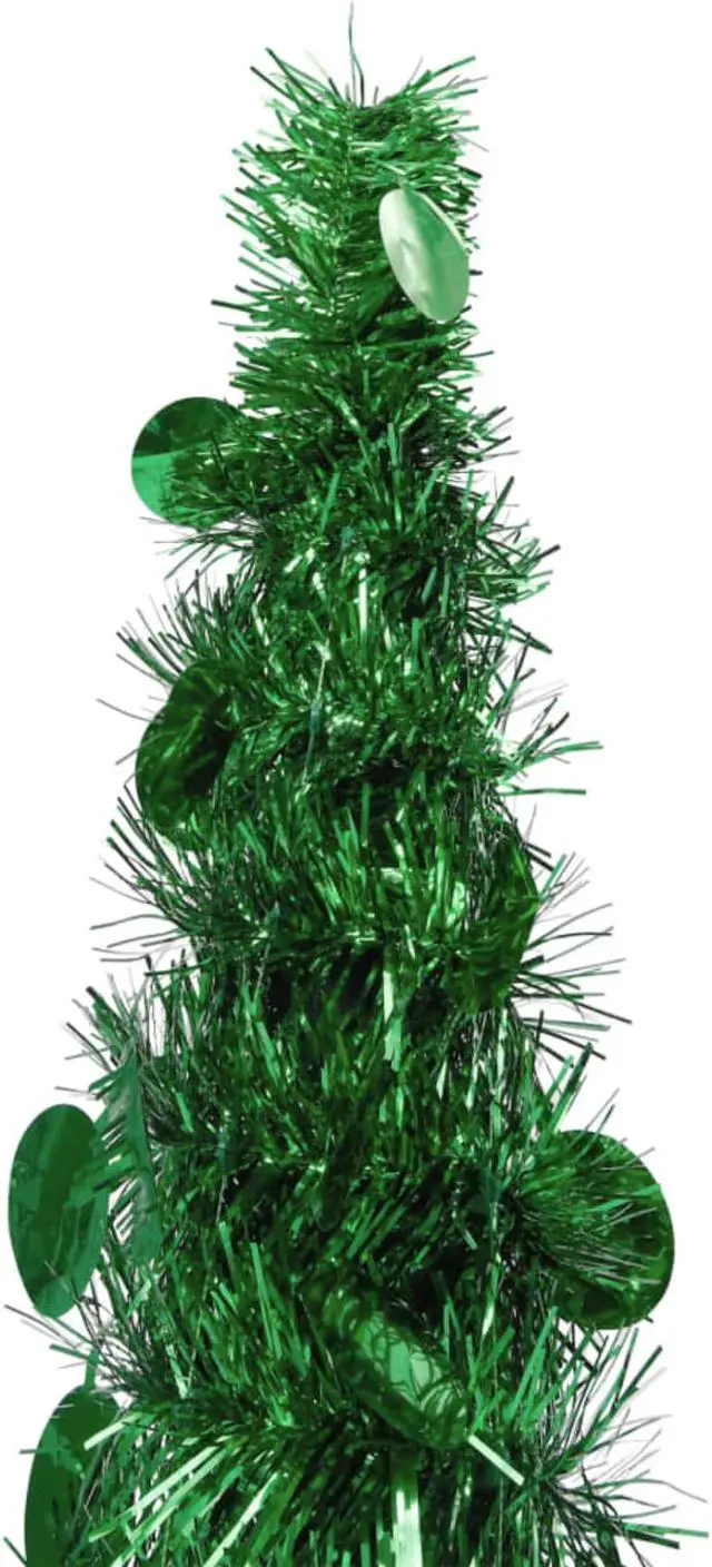 Alt view image 9 of 10 - vidaXL Christmas Tree Pop-up Artificial Tree Christmas Decoration Green PET
