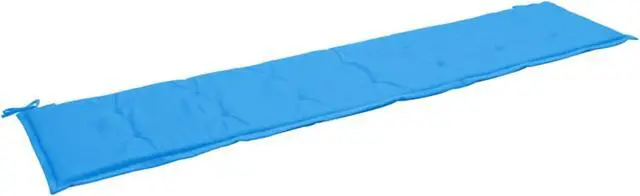 Alt view image 5 of 18 - vidaXL Bench Cushion Water Repellent Garden Seat Cushion Blue Oxford Fabric