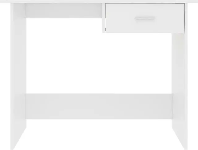 Alt view image 8 of 8 - vidaXL Desk Computer Desk Home Office Desk Workstation White Engineered Wood