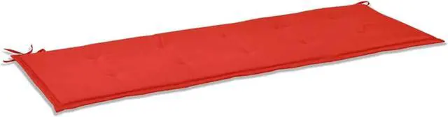 Alt view image 7 of 11 - vidaXL Bench Cushion Water Repellent Garden Seat Cushion Red Oxford Fabric