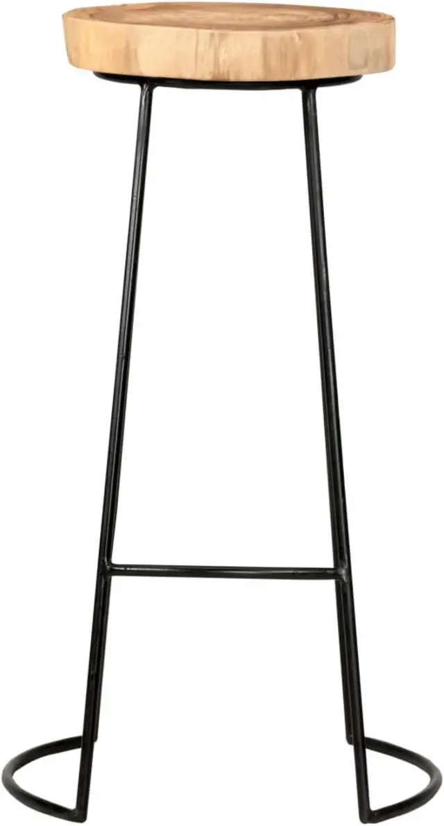 Alt view image 10 of 17 - vidaXL Bar Stools Bar Seats Counter Height Stools 2 Pcs Solid acacia wood