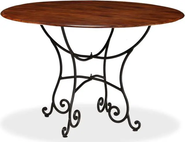 Alt view image 8 of 12 - vidaXL Solid Wood Acacia Dining Table with Honey Finish 47.2" Dinner Desk