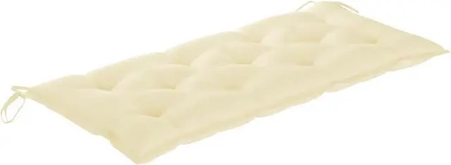 Alt view image 8 of 10 - vidaXL Bench Cushion Water Repellent Seat Cushion Cream White Oxford Fabric