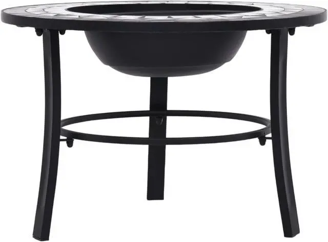 Alt view image 11 of 20 - vidaXL Fire Pit Table Fireplace for Camping Picnic Firebowl Terracotta Ceramic