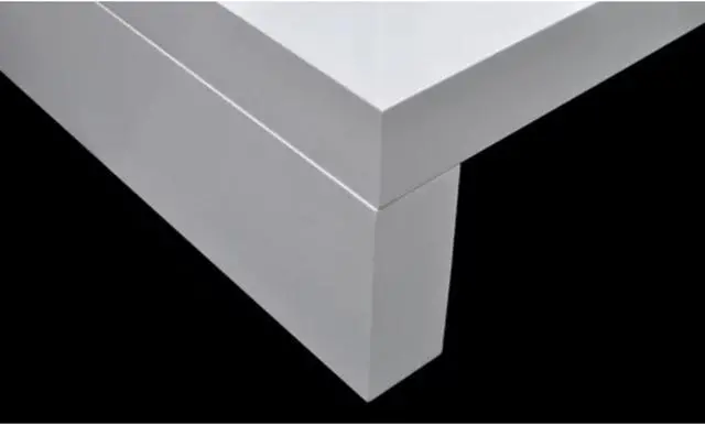 Alt view image 9 of 13 - vidaXL Coffee Table End Table Accent Sofa Table with Glass Tabletop White