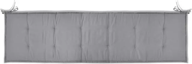 Alt view image 9 of 12 - vidaXL Bench Cushion Water Repellent Garden Seat Cushion Gray Oxford Fabric