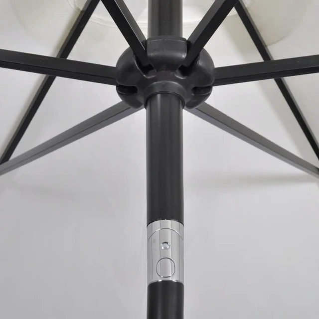 Alt view image 2 of 9 - vidaXL Parasol 78.7"x118.1" Sand White Rectangular