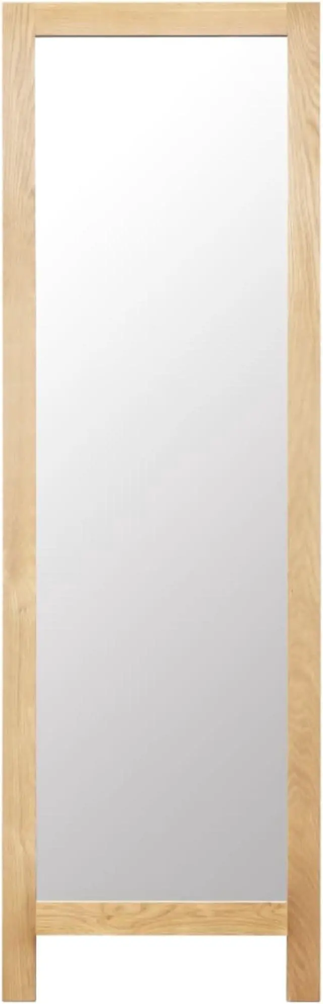 Alt view image 8 of 13 - vidaXL Floor Mirror Vanity Standing Mirror Full Length Mirror Solid Oak Wood