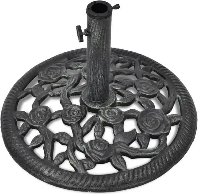 Alt view image 2 of 10 - vidaXL Umbrella Base Cast Iron 26 lb 19"