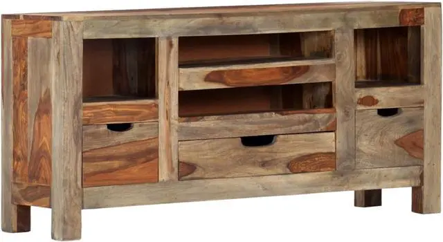 Alt view image 8 of 11 - vidaXL Sideboard Grey