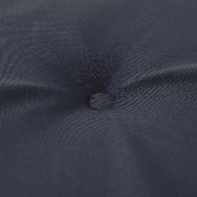 Alt view image 9 of 11 - vidaXL Chair Cushion 2 Pcs Garden High Back Chair Cushion Anthracite Fabric