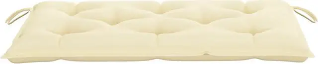 Alt view image 8 of 13 - vidaXL Bench Cushion Water Repellent Seat Cushion Cream White Oxford Fabric