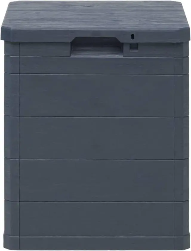 Alt view image 11 of 11 - vidaXL Patio Storage Box Deck Box with Lid Outdoor Garden Cabinet Anthracite