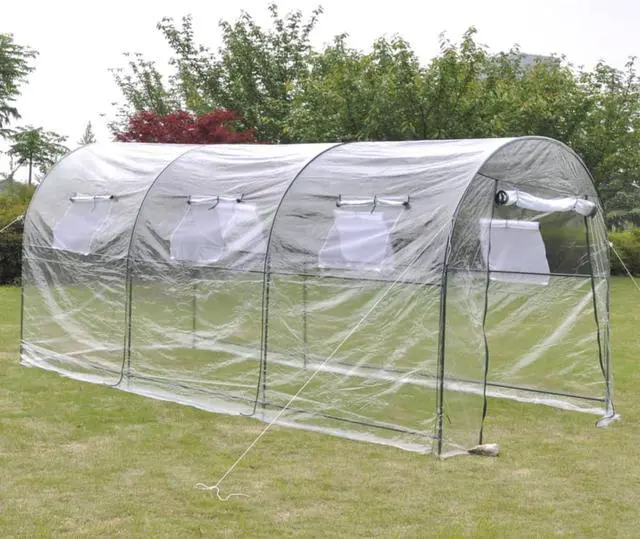 Alt view image 7 of 10 - vidaXL Greenhouse Grow House Green House for Outdoor Patio Plant Growing Large