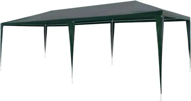 Alt view image 7 of 11 - vidaXL Party Tent Outdoor Canopy Tent Patio Gazebo Marquee Sunshade PE Green