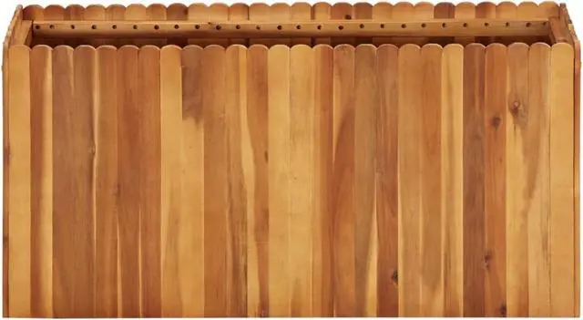 Alt view image 8 of 14 - vidaXL Raised Garden Bed Raised Flower Bed Raised Garden Box Solid Acacia Wood