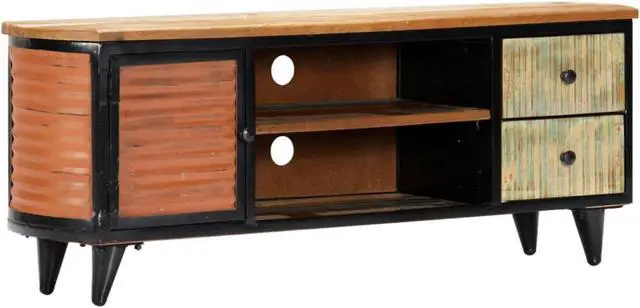 Alt view image 3 of 7 - vidaXL TV Stand TV Unit Sideboard TV Console Cabinet Solid Reclaimed Wood