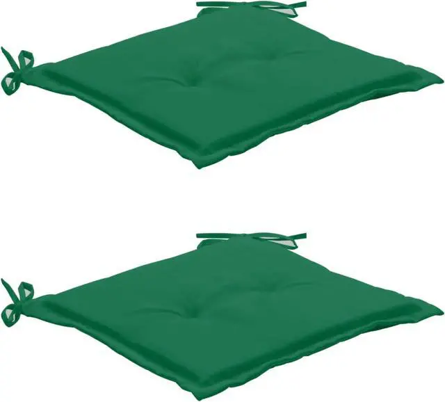 Alt view image 7 of 15 - vidaXL Chair Cushion 2 Pcs Outdoor Patio Seat Cushion Green Oxford Fabric