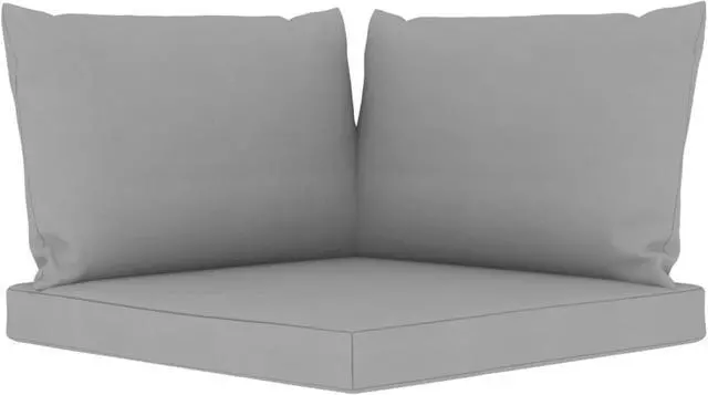 Alt view image 8 of 13 - vidaXL Chair Cushion 3 Pcs Outdoor Seat Cushion Sofa Pad Gray Oxford Fabric